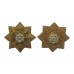 Pair of East Yorkshire Regiment Collar Badges