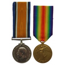 WW1 British War & Victory Medal Pair - Pte. S.A. Smith, Middl