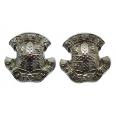Pair of Durham County Constabulary Collar Badges - Queen's Crown
