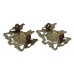 Pair of Salford City Police White Metal Collar Badges