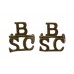 Pair of City of London Police Special Constabulary 'B' Division Collar Badges
