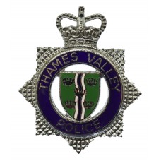 Thames Valley Police Enamelled Cap Badge - Queen's Crown