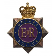 Dorset Police Enamelled Cap Badge - Queen's Crown