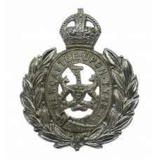 Newcastle-Upon-Tyne City Police Chrome Cap Badge - King's Crown