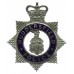 Huddersfield Police Senior Officer's Enamelled Cap Badge - Queen's Crown