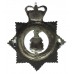 Huddersfield Police Senior Officer's Enamelled Cap Badge - Queen's Crown