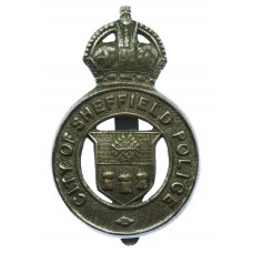 Sheffield City Police Cap Badge - King's Crown