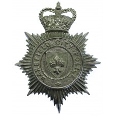 Wakefield City Police Helmet Plate - Queen's Crown