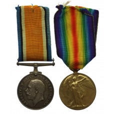 WW1 British War & Victory Medal Pair - Pte. S. Megahy, Machine Gun Corps