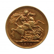 1903 M Edward VII 22ct Gold Full Sovereign Coin (Melbourne Mint)