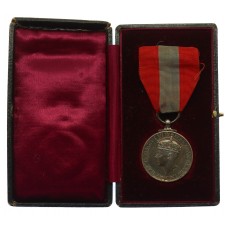  George VI Imperial Service Medal in Box of Issue - Samuel Pretty