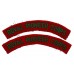 Pair of Royal Pioneer Corps (ROYAL PIONEER CORPS) Cloth Shoulder Titles