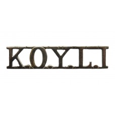 King's Own Yorkshire Light Infantry (K.O.Y.L.I.) Chrome Shoulder 