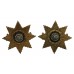 Pair of East Yorkshire Regiment Officer's Collar Badges