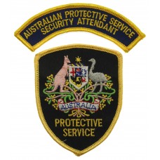 Australia Protective Service Security Attendant Cloth Patch Badge