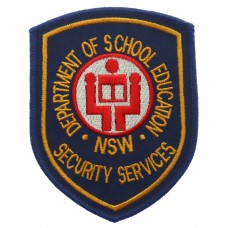 Australia New South Wales Department of School Education Security Services Cloth Patch Badge