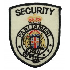 Australia New South Wales Parliament Security Cloth Patch Badge