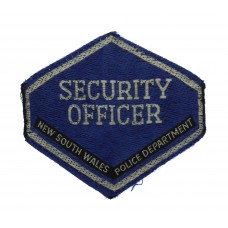 Australia New South Wales Police Department Security Officer Woven Patch Badge