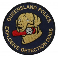 Australia Queensland Police Explosive Detection Dogs Cloth Patch Badge
