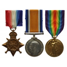 WW1 1914-15 Star Medal Trio – Canteen Manager Sidney G. Mattingle