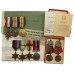Potts Family WW1 and WW2 Father and Son Medal Group – Pte. T.K. Potts, Bedfordshire Regiment and Petty Officer T.W.G. Potts, Royal Navy
