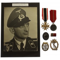 Interesting WW2 German Group of Medals, Certificates, Documents a