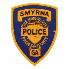 United States Smyrna Police GA Cloth Patch Badge