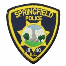 United States Springfield Police ILL. Cloth Patch Badge