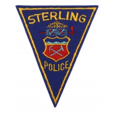 United States Sterling Police Cloth Patch Badge