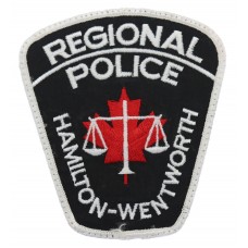 Canadian Hamilton-Wentworth Regional Police Cloth Patch Badge