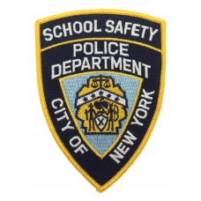 United States City of New York School Safety Police Department Cloth Patch Badge