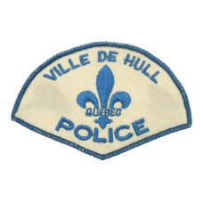 Canadian Ville De Hull Quebec Police Cloth Patch Badge