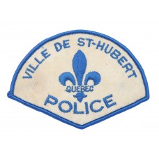 Canadian Ville De St-Hubert Police Quebec Cloth Patch Badge