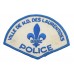 Canadian Ville De N.D. Des Laurentides Police Cloth Patch Badge