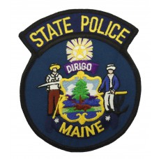 United States State Police Maine Cloth Patch Badge