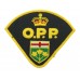 Canadian Ontario Provincial Police Cloth Patch Badge