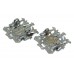 Pair of Wigan Borough Police Collar Badges