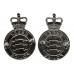 Pair of Essex Police Enamelled Collar Badges - Queen's Crown