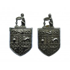 Pair of Stoke-0n-Trent City Police Collar Badges