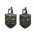 Pair of Stoke-0n-Trent City Police Collar Badges