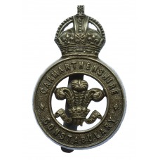 Carmarthenshire Constabulary Cap Badge - King's Crown