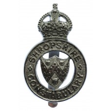 Shropshire Constabulary Cap Badge - King's Crown