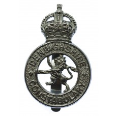 Denbighshire Constabulary Cap Badge - King's Crown