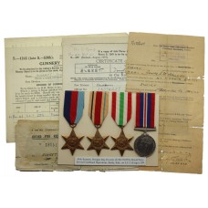 WW2 Combined Operations Medal Group of Four - Able Seaman D.R. Ev