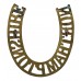 3rd & 4th (Militia) Bn. Northamptonshire Regiment (NORTHAMPTONSHIRE) "Horseshoe" Shoulder Title