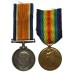WW1 British War & Victory Medal Pair - Pte. P.H. Stock, Bedfordshire Regiment