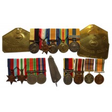 Family Medal Group to Three Generations of the Found Family who a