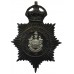Eastbourne Borough Police Night Helmet Plate - King's Crown