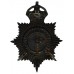 Eastbourne Borough Police Night Helmet Plate - King's Crown
