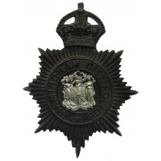 Birmingham City Police Night Helmet Plate - King's Crown
